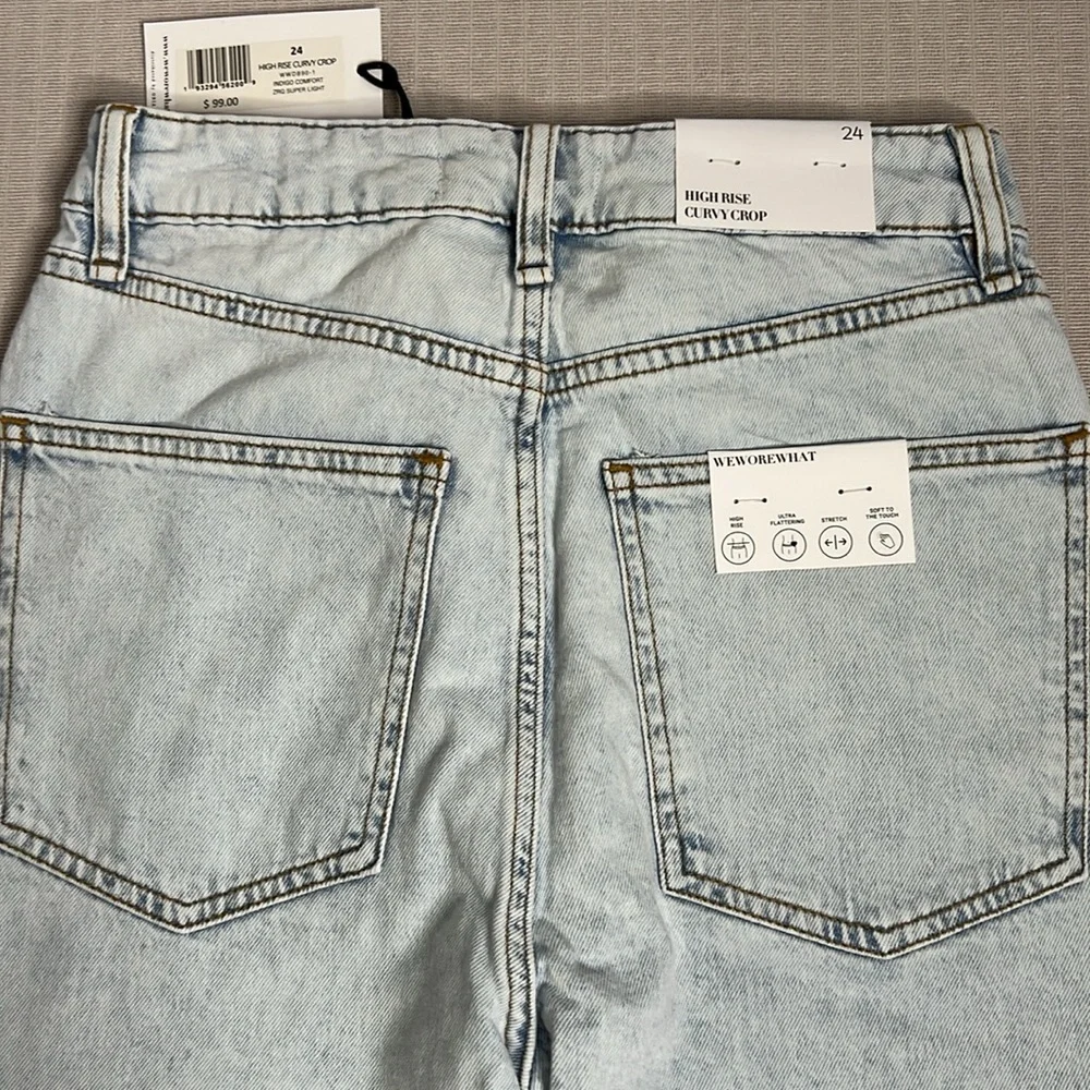 We Wore What High Rise Acid Wash Size 24 Jeans - Picture 9 of 12